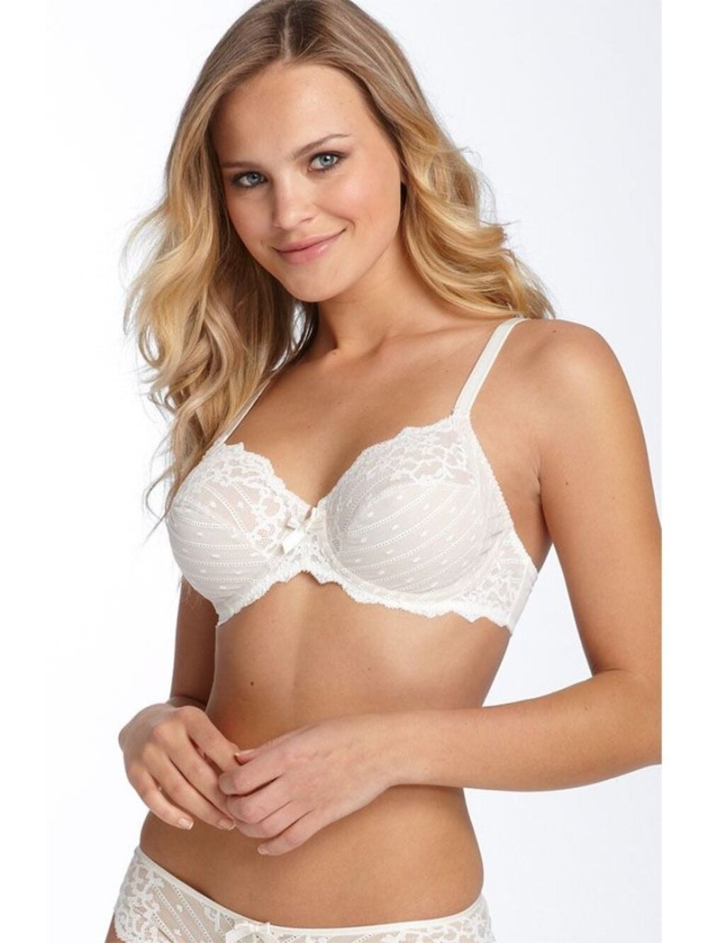 🆕CHANTELLE Rive Gauche Full Coverage Underwire Bra 40DDDD White #3281 - Picture 2 of 7
